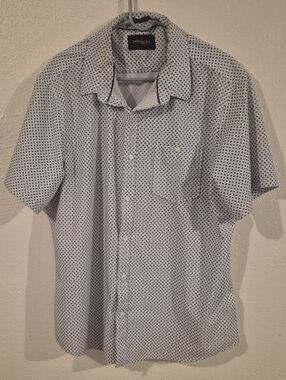 Lot 2 JACHS New York Men’s XL Short Sleeve Button Up Shirts Geometric Print